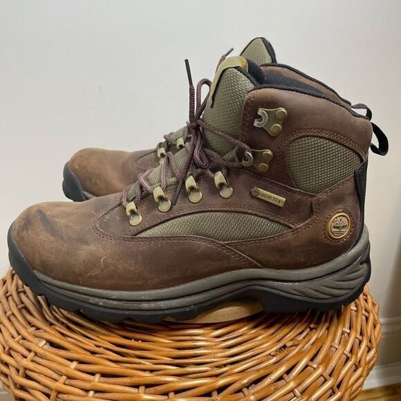 Timberland Chocorua BOOTS Gore-tex Hiking Womens Shoes 15631 Sz 10 Brown Leather - Picture 2 of 8